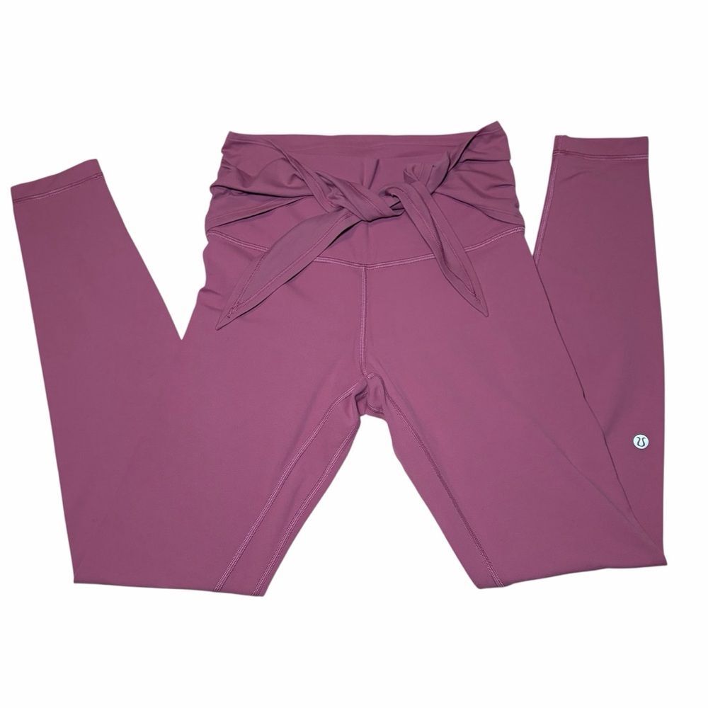 Lululemon Women's Pink and Purple Leggings